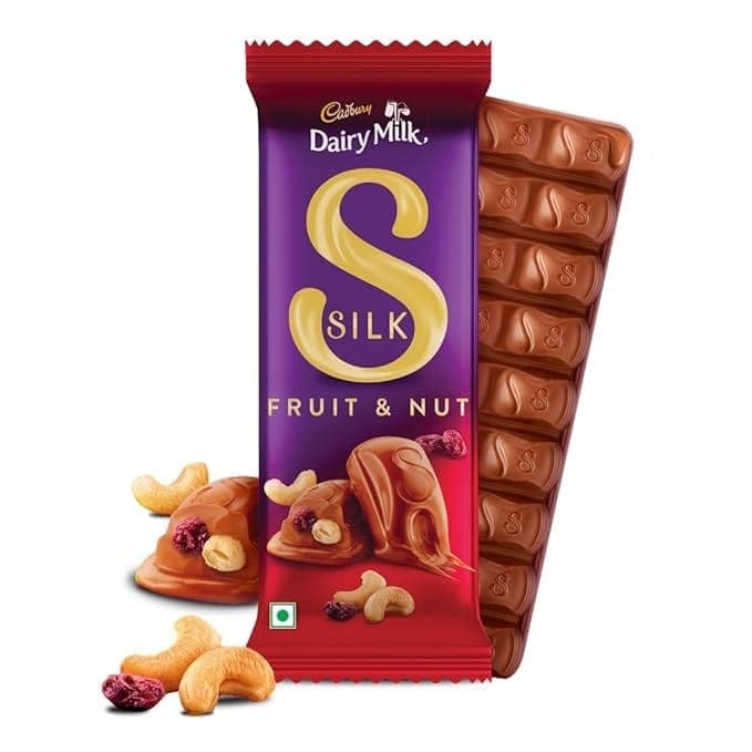 Cadbury Dairy Milk Silk Fruit & Nut Chocolate Bars, 51 g