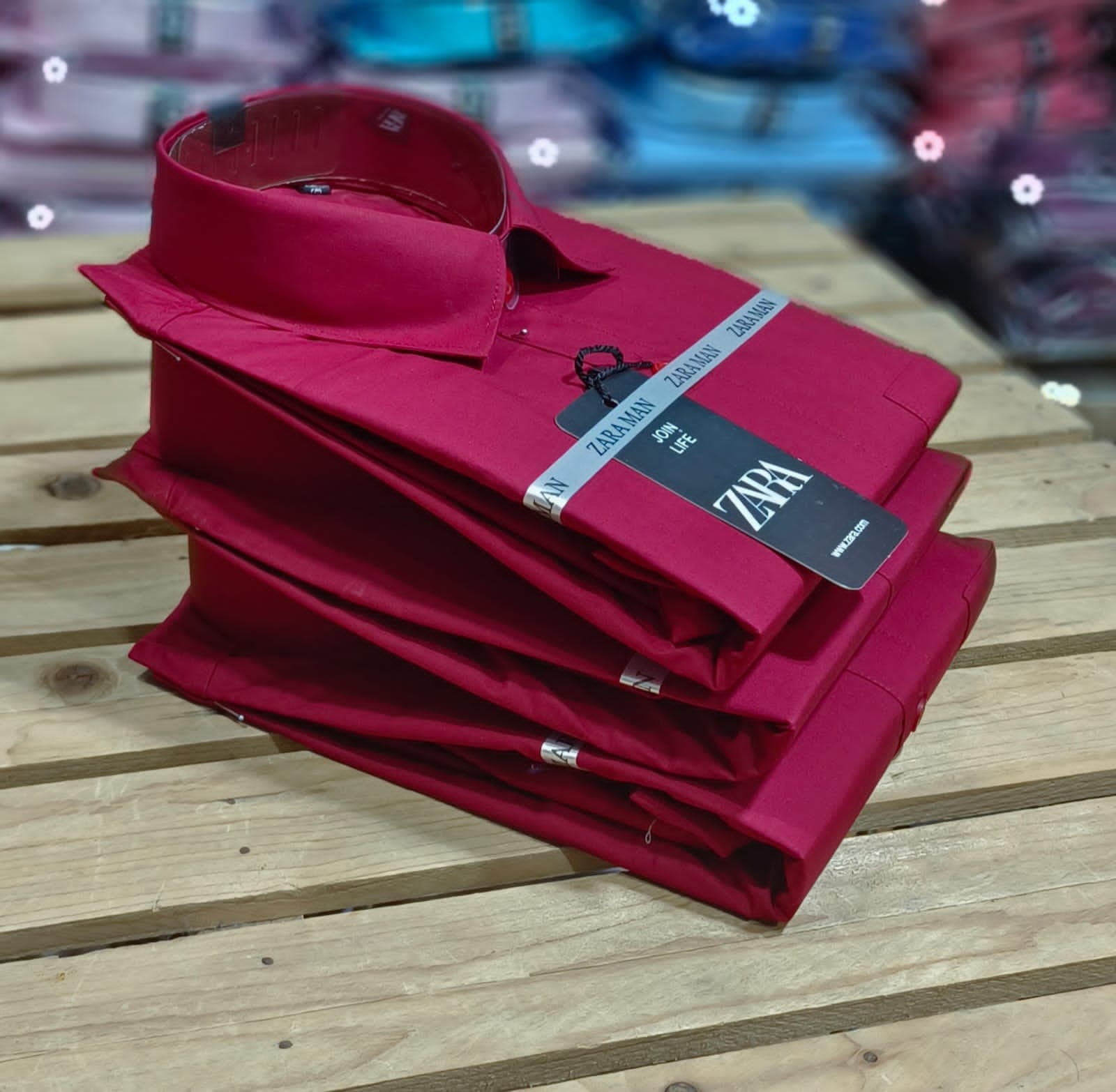 Cotton Elegance Elegant Maroon Shirt