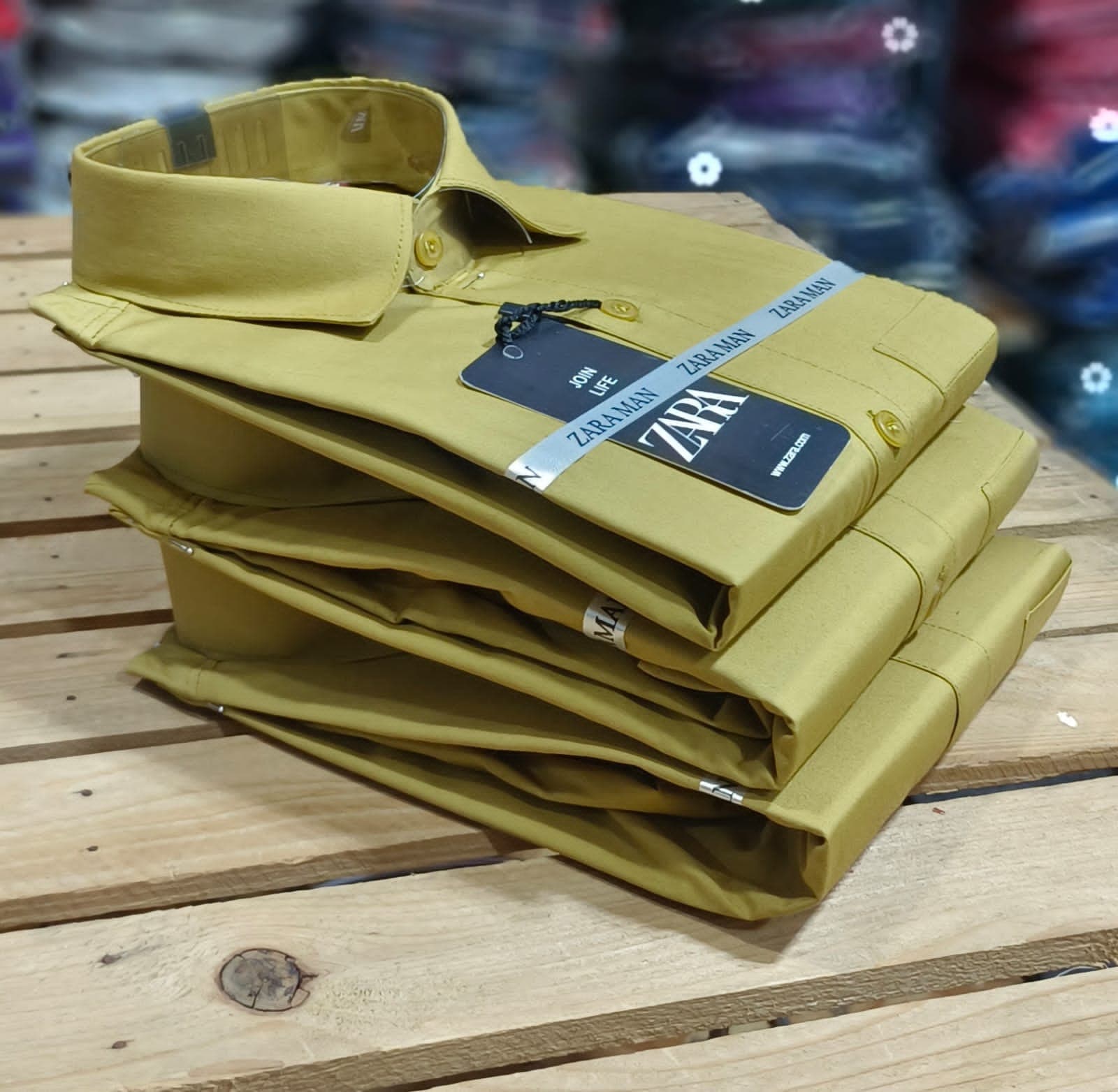 Cotton Elegance Mustard Yellow Shirt