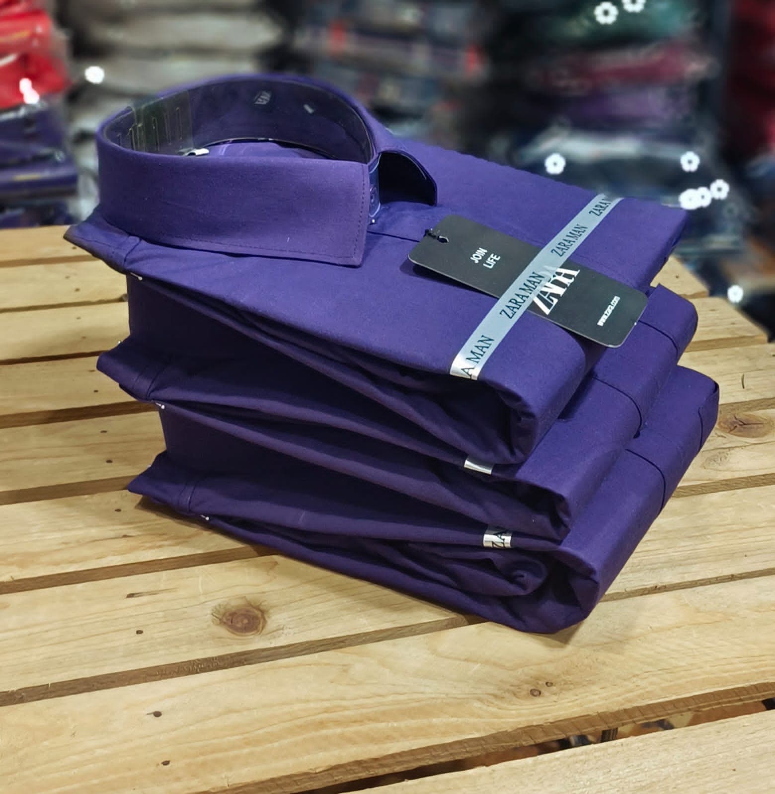 Cotton Elegance Royal Purple Shirt