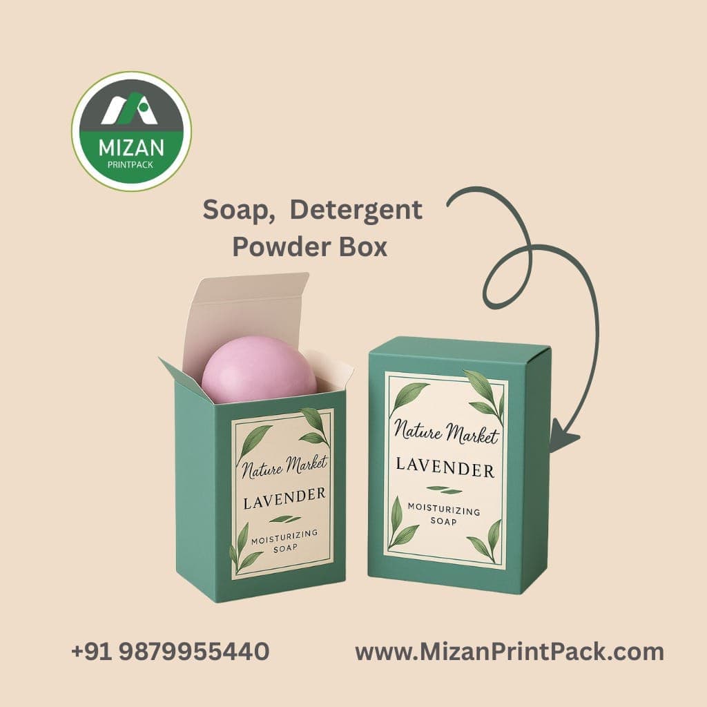 Custom Printed Soap & Detergent Powder Boxes Mizan Printpack