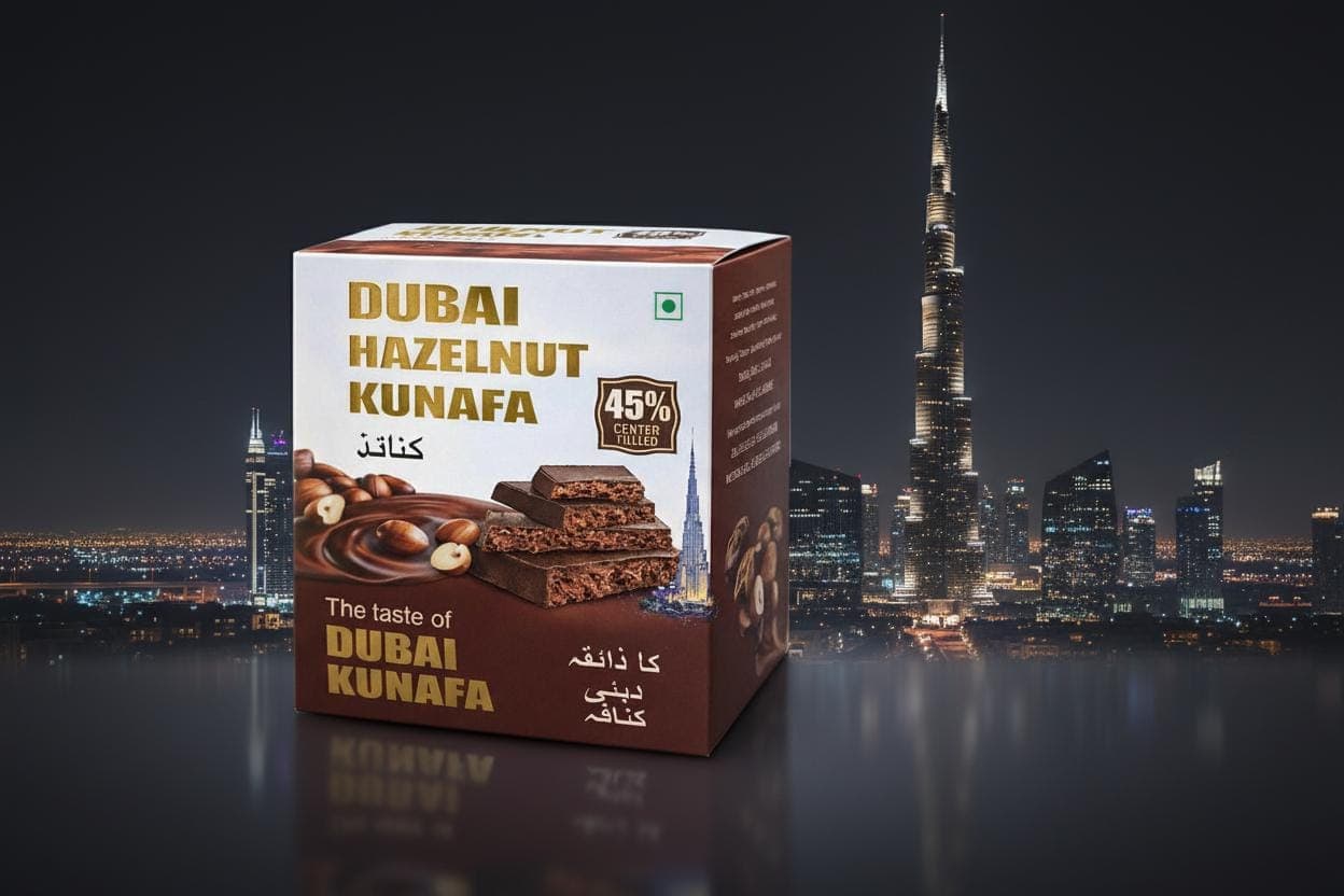 DUBAI KHUNAFA HAZELNUT CHOCOLATE