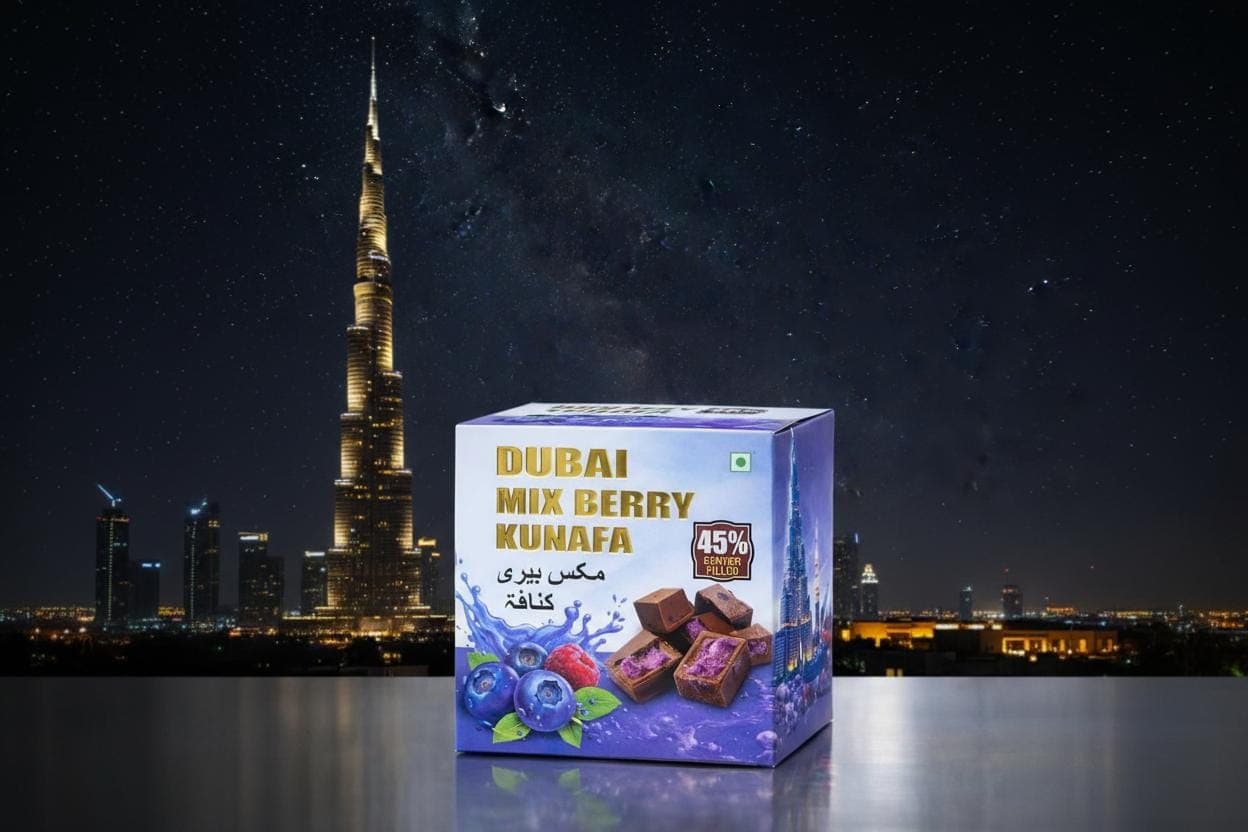 DUBAI KHUNAFA MIX BERRY CHOCOLATE