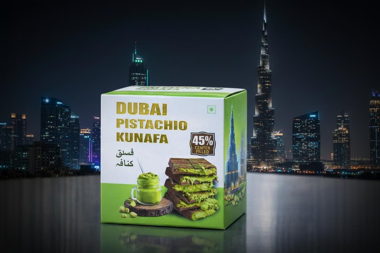 DUBAI KHUNAFA PISTACHIO CHOCOLATE