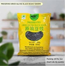 Preserved Black Beans Dried Salted