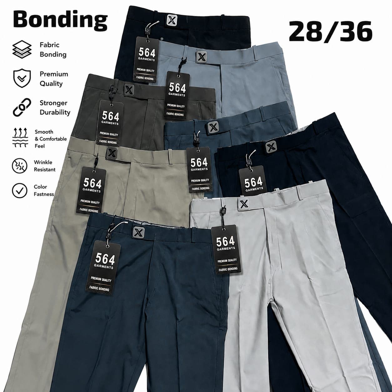 564 Garments Premium Fabric Bonding Pant