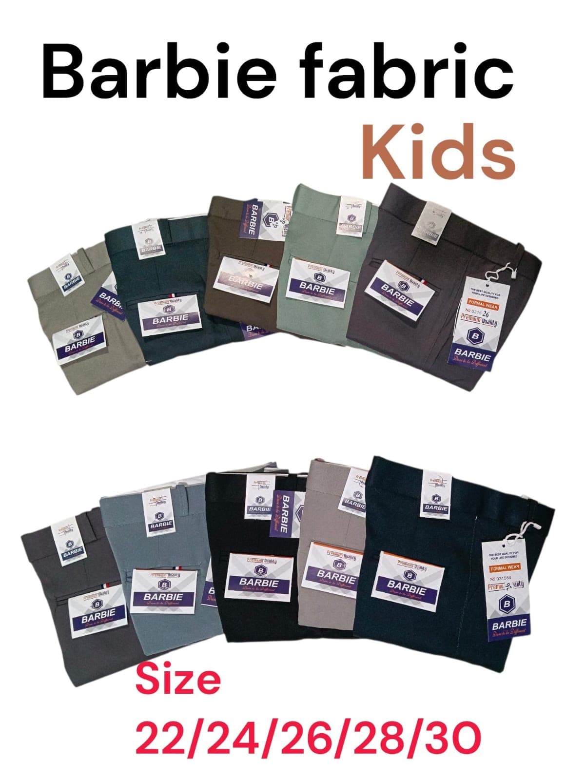 Kids Premium Barbie Fabric Trousers