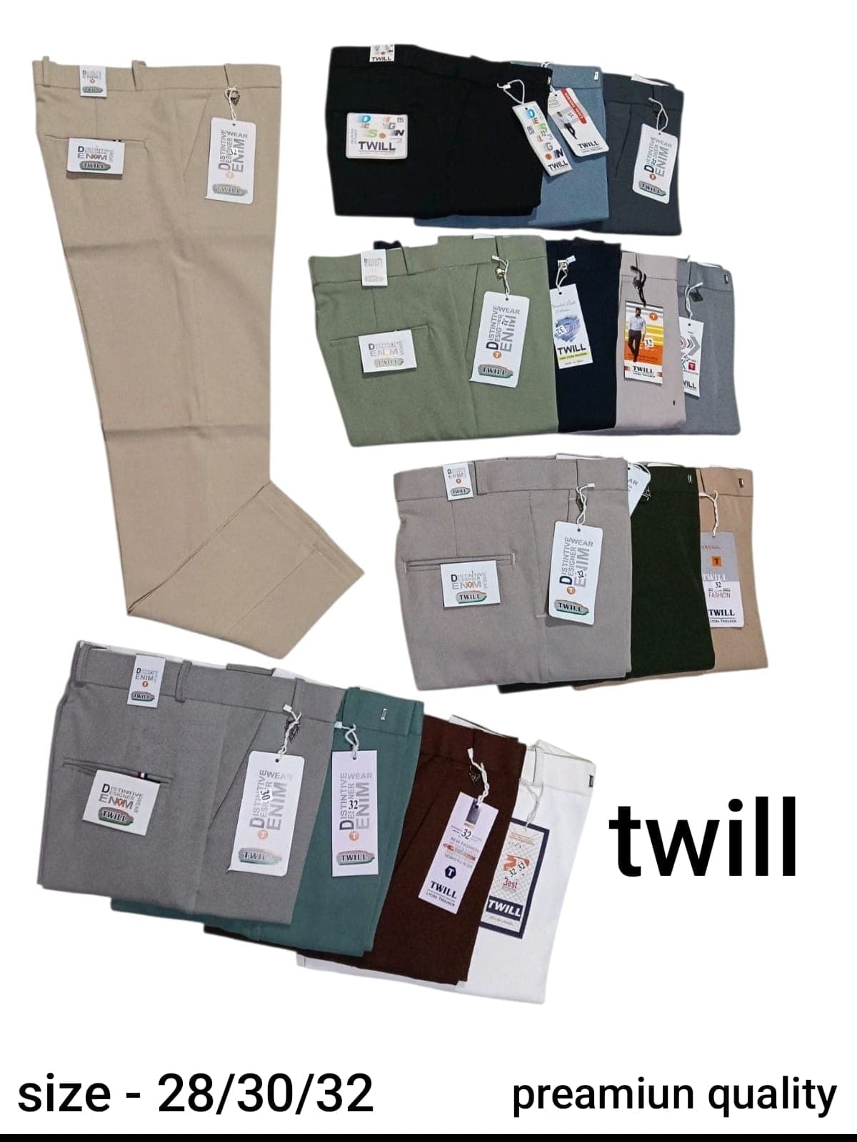 Men's Premium Twill Trousers