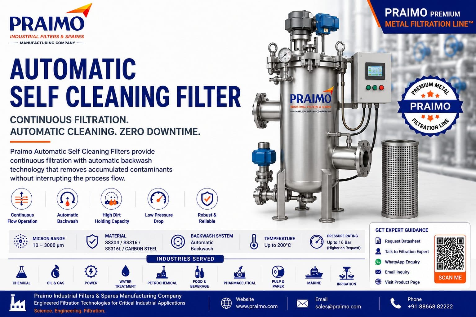 Automatic Self Cleaning Filter