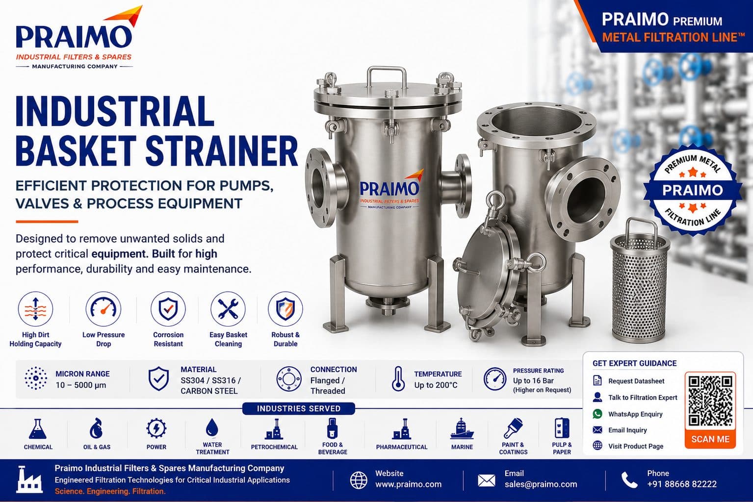 Industrial Basket Strainer