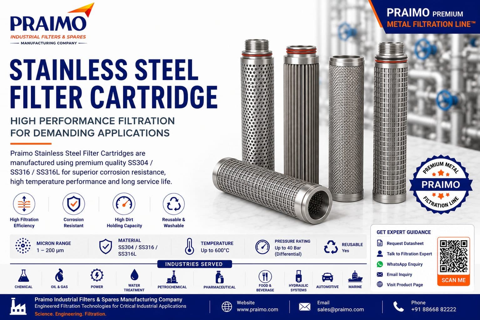 Stainless Steel Filter Cartridge