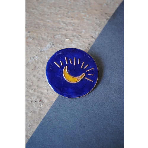 Ekibeki Chanda Lapel Pin (Color:Blue)