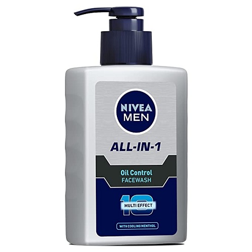 NIVEA Men Face Wash, Oil Control for 12hr Oil Control with 10x Vitamin C Effect, 150 ml