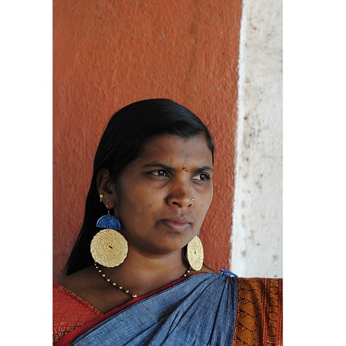 Ekibeki Chandrabindu Earrings Blue